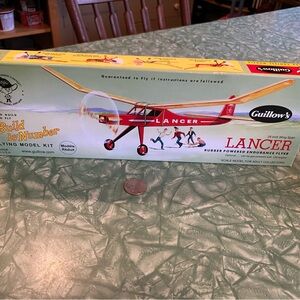 Brand New In Box Guillow’s Junior Contest Model Kit #604 Lancer Plane Kit